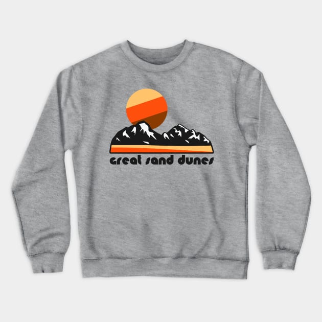 Retro Great Sand Dunes ))(( Tourist Souvenir National Park Design Crewneck Sweatshirt by darklordpug